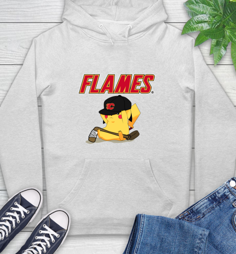 NHL Pikachu Hockey Sports Calgary Flames Hoodie