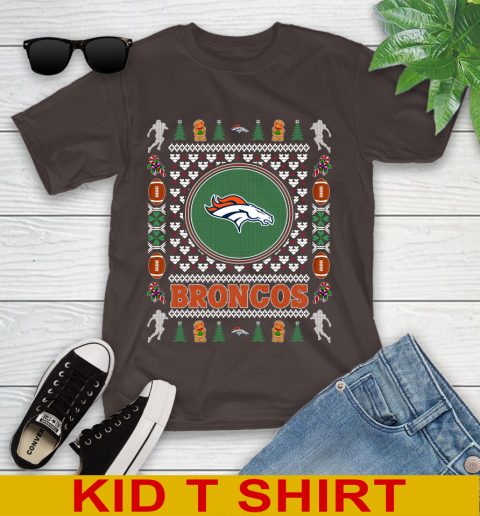 Denver Broncos Merry Christmas NFL Football Loyal Fan Youth T-Shirt 6