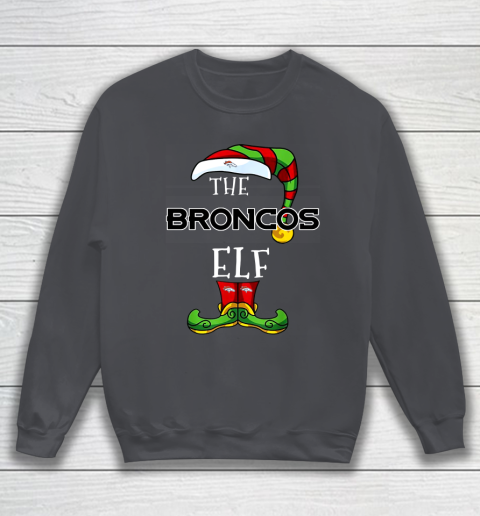 Denver Broncos Christmas ELF Funny NFL Sweatshirt 4
