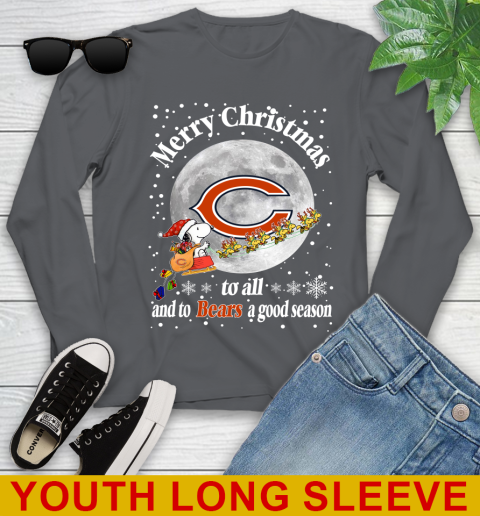 Chicago Bears Merry Christmas To All And To Bears A Good Season NFL Football Sports Youth Long Sleeve 9