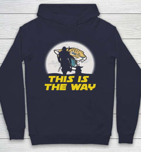 Jacksonville Jaguars NFL Football Star Wars Yoda And Mandalorian This Is The Way Hoodie 2