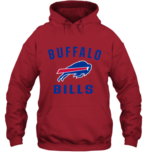 Buffalo Bills Youth Goal Line Stance Full-Zip Hoodie Windbreaker - Red/Royal