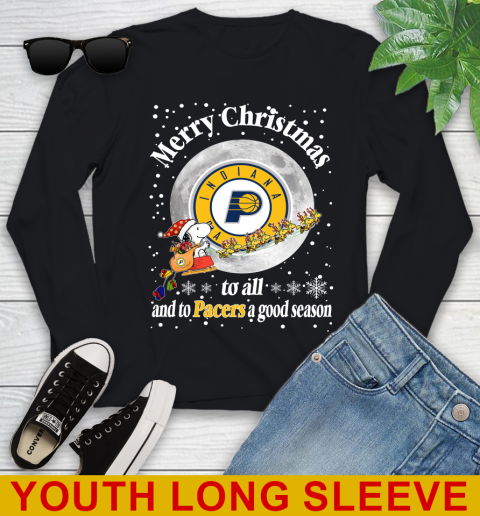 Indiana Pacers Merry Christmas To All And To Pacers A Good Season NBA Basketball Sports Youth Long Sleeve