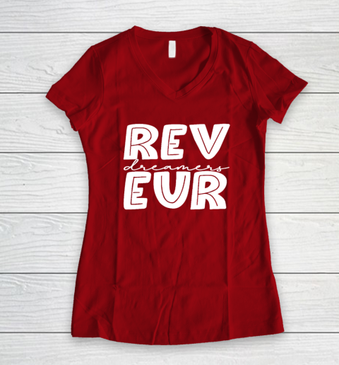 Reveur House of Dreamers, RCA Houses, Dreamer School Spirit Women's V-Neck T-Shirt 6