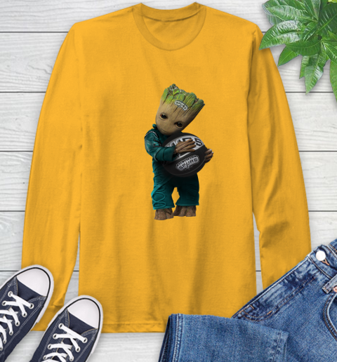 NBA Groot Guardians Of The Galaxy Basketball Sports San Antonio Spurs Long Sleeve T-Shirt 3