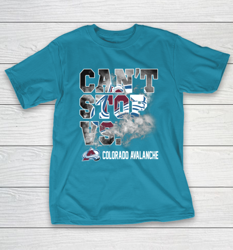 NHL Colorado Avalanche Hockey Can't Stop Vs T-Shirt 7