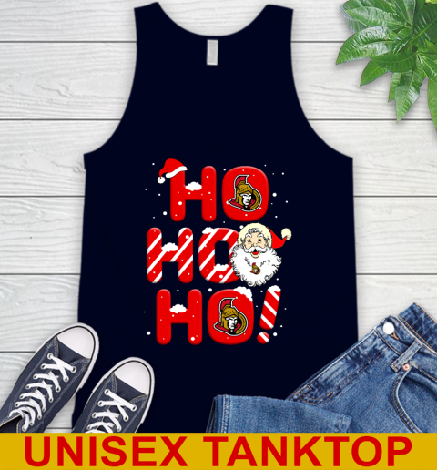 Ottawa Senators NHL Hockey Ho Ho Ho Santa Claus Merry Christmas Shirt Tank Top 2