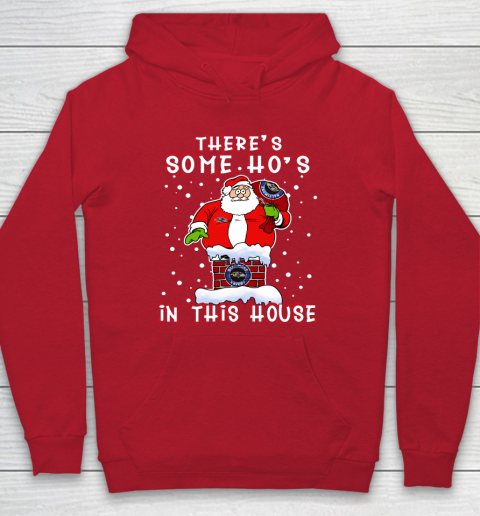 Baltimore Ravens Christmas There Is Some Hos In This House Santa Stuck In The Chimney NFL Hoodie 7