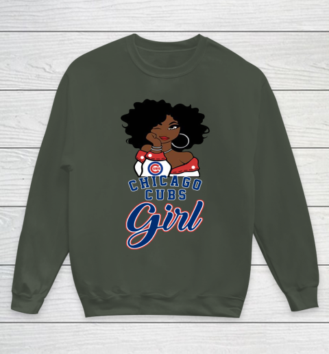 Chicago Cubs Girl MLB Youth Sweatshirt 10
