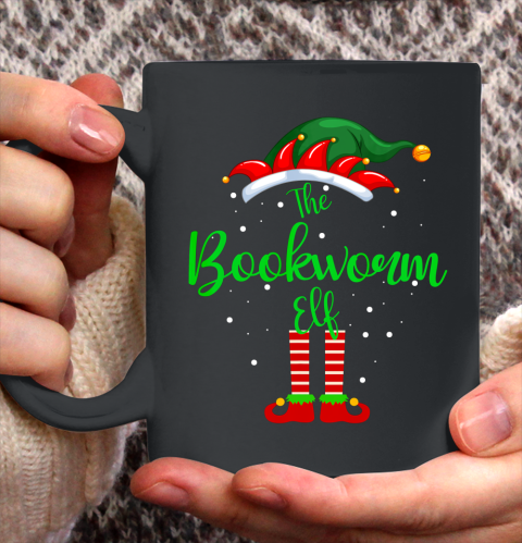 Bookworm Elf Matching Family Group Christmas Party Pajama Ceramic Mug 11oz