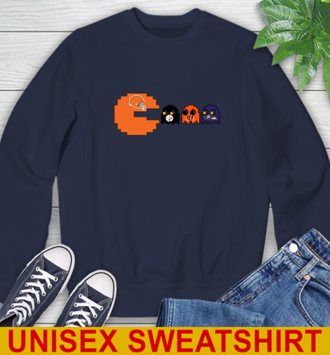 Cleveland Browns NFL Football Pac Man Champion Sweatshirt 3