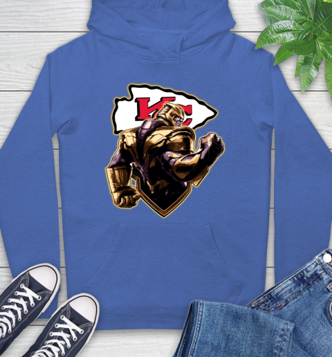 NFL Thanos Avengers Endgame Football Sports Kansas City Chiefs Hoodie 9