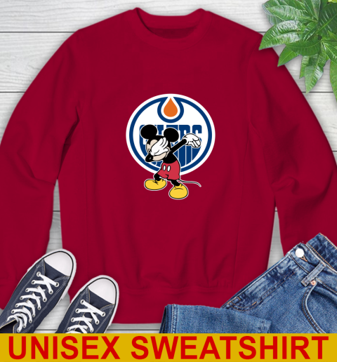 Edmonton Oilers NHL Hockey Dabbing Mickey Disney Sports Sweatshirt 7