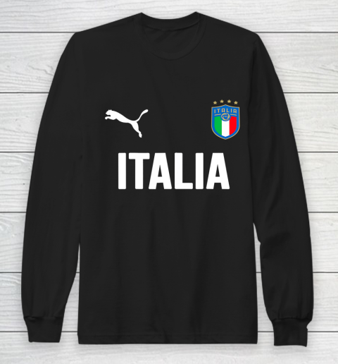 Italy Jersey Soccer 2020 2021 Football Italian Italia Long Sleeve T-Shirt