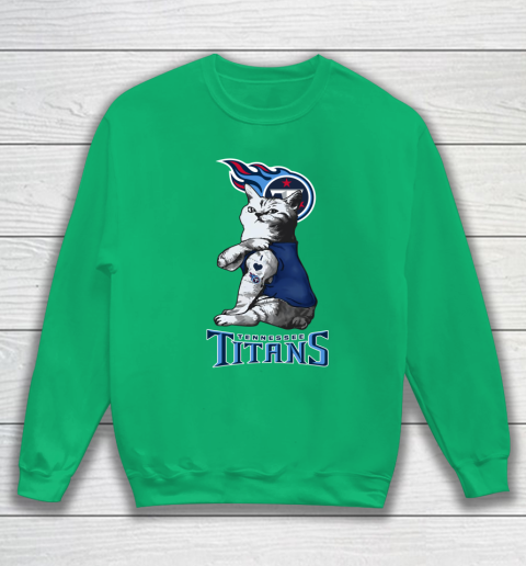 NFL Football My Cat Loves Tennessee Titans Sweatshirt 5