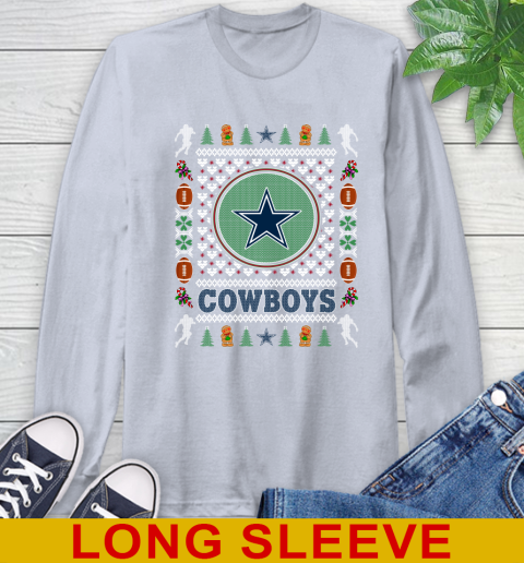 Dallas Cowboys Merry Christmas NFL Football Loyal Fan Long Sleeve T-Shirt 6