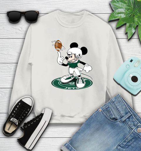 NFL Football New York Jets Cheerful Mickey Disney Shirt Sweatshirt 12