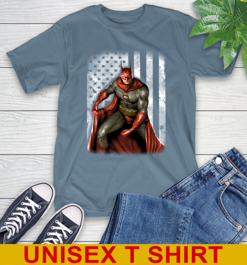 Oklahoma City Thunder NBA Basketball Batman DC American Flag Shirt T-Shirt 8