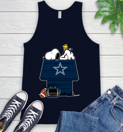 Dallas Cowboys NFL Football Snoopy Woodstock The Peanuts Movie Tank Top 3