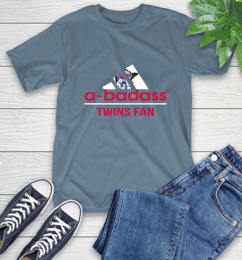 MLB A Badass Minnesota Twins Fan Adidas Baseball Sports T-Shirt 8