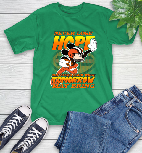 Cleveland Browns NFL Football Mickey Disney Never Lose Hope T-Shirt 7