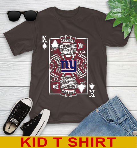 New York Giants NFL Football The King Of Spades Death Cards Shirt Youth T-Shirt 6
