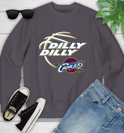 NBA Cleveland Cavaliers Dilly Dilly Basketball Sports Youth Sweatshirt 6