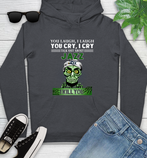 NBA Talk Shit About Utah Jazz I Kill You Achmed The Dead Terrorist Jeffrey Dunham Basketball Youth Hoodie 10