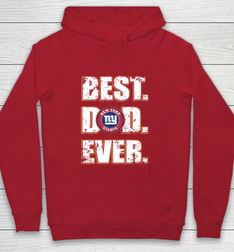 NFL New York Giants Football Best Dad Ever Family Shirt Youth Hoodie - Image 8