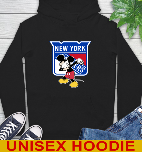 New York Rangers NHL Hockey Dabbing Mickey Disney Sports Hoodie 2