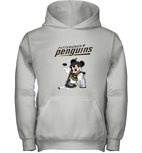Mickey Pittsburgh Penguins Taking The Stanley Cup Hockey NHL Youth Hoodie