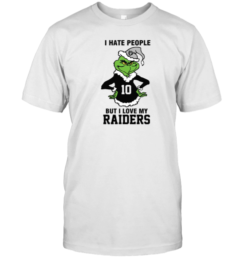 I Hate People But I Love My Raiders Las Vegas Raiders NFL Teams T-Shirt