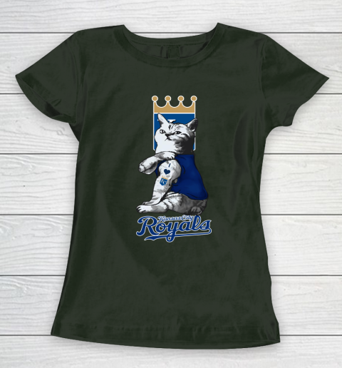 MLB Baseball My Cat Loves Kansas City Royals Women's T-Shirt 4