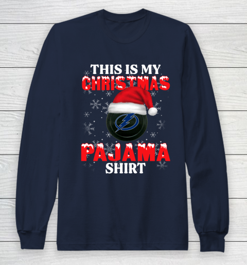 Tampa Bay Lightning This Is My Christmas Pajama Shirt NHL Long Sleeve T-Shirt 2