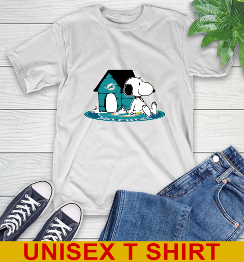 NFL Football Miami Dolphins Snoopy The Peanuts Movie Shirt T-Shirt