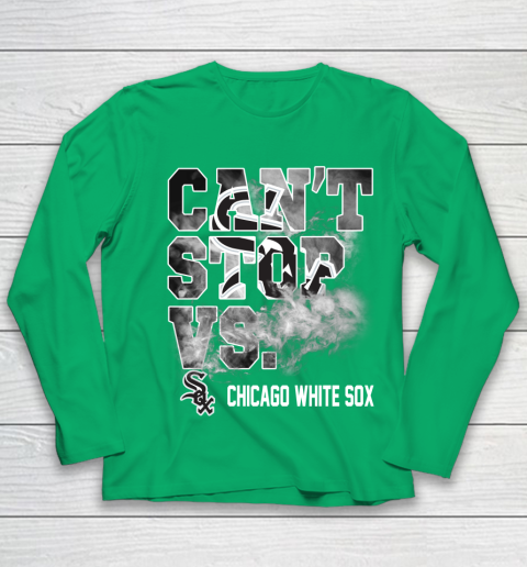 MLB Chicago White Sox Baseball Can't Stop Vs Chicago White Sox Youth Long Sleeve 4
