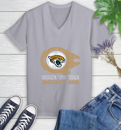 NFL Come To The Jacksonville Jaguars Wars Football Sports Women's V-Neck T-Shirt 4