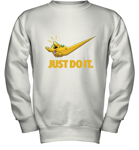 Just Do It Infinity Gauntlet Thanos Nike Youth Sweatshirt