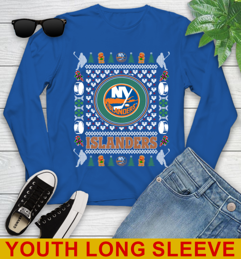 New York Islanders Merry Christmas NHL Hockey Loyal Fan Youth Long Sleeve 10