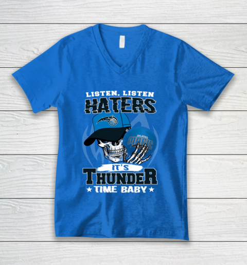 Listen Haters It is MAGIC Time Baby NBA V-Neck T-Shirt 5