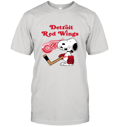 Detroit Red Wings Ice Hockey Broken Teeth Snoopy NHL Unisex Jersey Tee