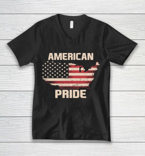 Veteran Shirt Patriot American Pride V-Neck T-Shirt