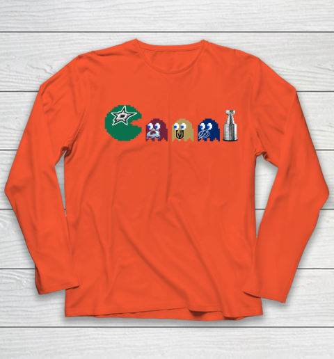 Dallas Stars x Pacman Create History For Stanley Cup Youth Long Sleeve 4