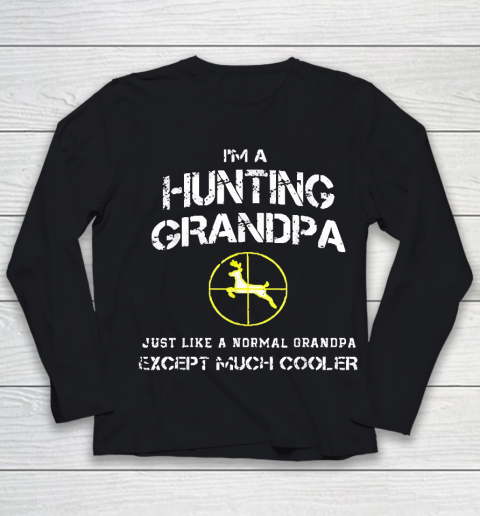 Grandpa Funny Gift Apparel  Hunting Grandpa Youth Long Sleeve