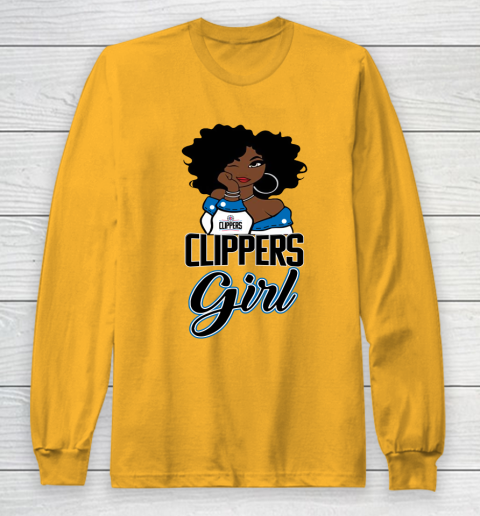 LA Clippers Girl NBA Long Sleeve T-Shirt 3