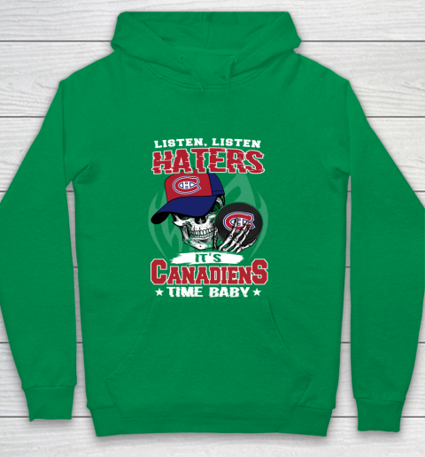 Listen Haters It is CANADIENS Time Baby NHL Youth Hoodie - Image 5