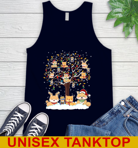 Shiba inu dog pet lover light christmas tree shirt 68