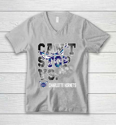 NBA Charlotte Hornets Basketball Can't Stop Vs V-Neck T-Shirt 3