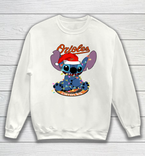 Baltimore Orioles MLB noel stitch Baseball Christmas Sweatshirt
