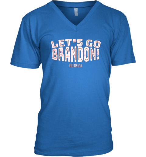 Lets Go Brandon V-Neck T-Shirt